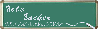 Nele Backer Visitenkarte